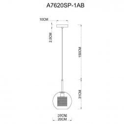 Подвесной светильник Arte Lamp A7620SP-1AB