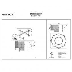 Потолочная люстра Maytoni Dune DIA005CL-06CH
