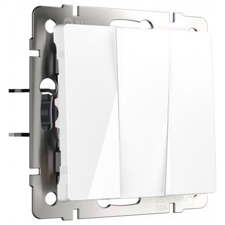 Выключатель 3-клавишный Werkel W1130001 белый (WL01-SW-3G)