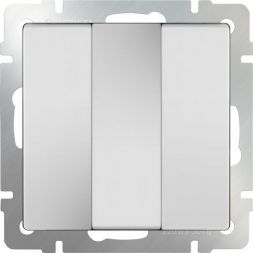 Выключатель 3-клавишный Werkel W1130001 белый (WL01-SW-3G)