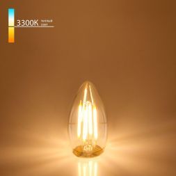Филаментная светодиодная лампа Elektrostandard Свеча BLE2733 9W 3300K E27 (C35 прозрачный)