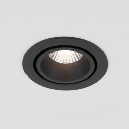 Встраиваемый светодиодный светильник Elektrostandard 15267/LED 7W 3000K BK/BK черный/черный