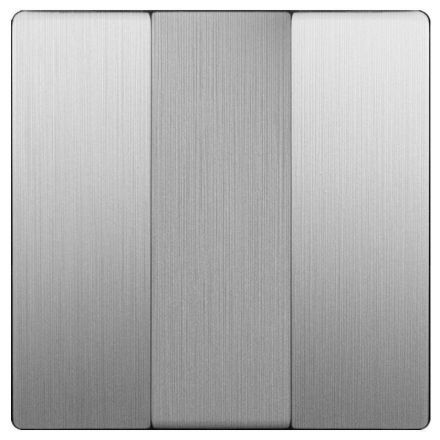 Клавиши для выключателя 3-клавишного Werkel W1139009 серебро рифленый (WL09-SW-3G-CP)
