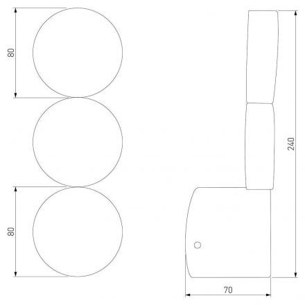 Светильник настенный светодиодный Brioni LED черный 3000K Elektrostandard 40130/LED