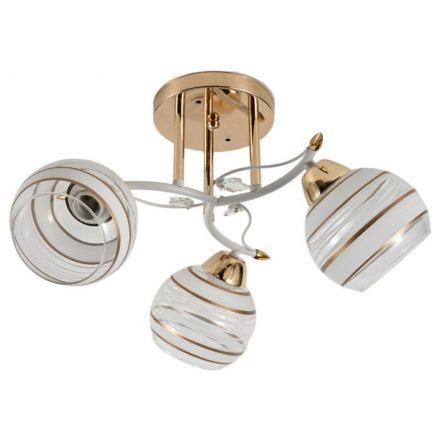 Люстра 12264/3FGD+WT WT+CL+GD ЭкономСвет