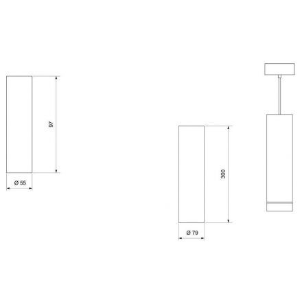 Светильник Elektrostandard 1081 GU10 GR графит (5256)