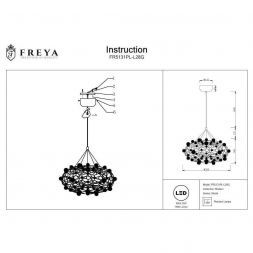 Светильник подвесной Freya FR5131PL-L28G