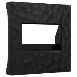 Накладка для двойной розетки Еthernet RJ-45 (черный) Werkel W1291108