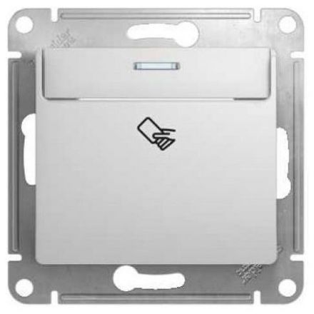 Выключатель карточный Schneider Electric Glossa Алюминий, сх.6 GSL000369