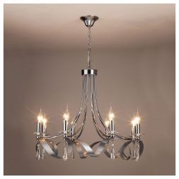 Подвесная люстра Eurosvet 60064/8 хром