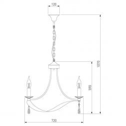 Подвесная люстра Eurosvet 60064/8 хром