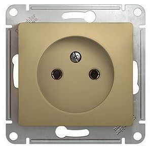 Розетка без заземления Schneider Electric Glossa Титан GSL000441