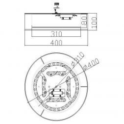 Потолочный светодиодный светильник Freya FR6005CL-L36G Zoticus