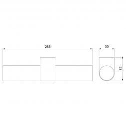 Подсветка Elektrostandard Round 2х42W хром