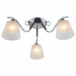 Люстра ЭкономСвет 13147/3CR+BK WT (EKONOMSVET 13147/3CR+BK WT)
