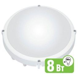 Светильник пылевлагозащищенный светодиодный Navigator 94 827 NBL-R1-8-4K-WH-IP65-LED (аналог НПБ 1301/НПП 1301)