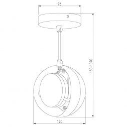 Подвесной светильник Elektrostandard DLN050 GX53 белый/хром