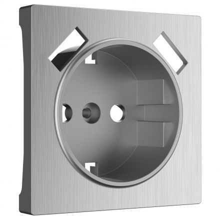 Накладка для розетки + USB Werkel W1179509 серебро рифленый (WL09-USB-CP)