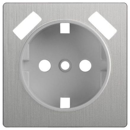 Накладка для розетки + USB Werkel W1179509 серебро рифленый (WL09-USB-CP)