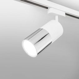 Трековый светодиодный светильник Elektrostandard Avantag Белый матовый/хром 6W 4200K (LTB27)