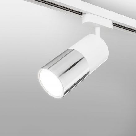 Трековый светодиодный светильник Elektrostandard Avantag Белый матовый/хром 6W 4200K (LTB27)
