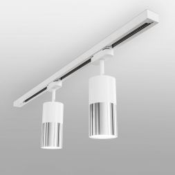 Трековый светодиодный светильник Elektrostandard Avantag Белый матовый/хром 6W 4200K (LTB27)