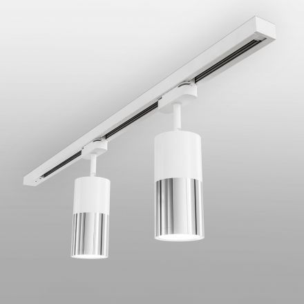 Трековый светодиодный светильник Elektrostandard Avantag Белый матовый/хром 6W 4200K (LTB27)