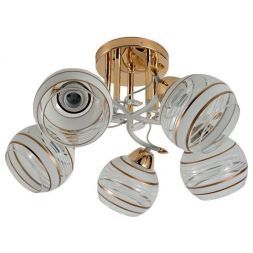 Люстра 12264/5FGD+WT WT+CL+GD ЭкономСвет