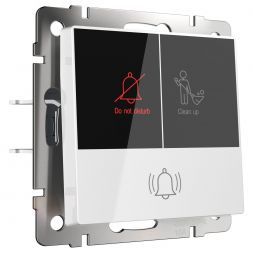 Кнопка звонка с индикацией для отелей белый Werkel W1114601