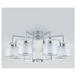 Потолочная люстра Eurosvet 60123/8 хром Smart (60108/8) Умный дом