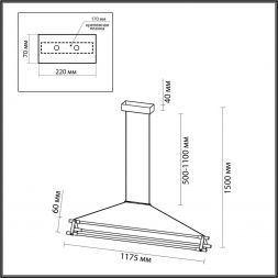 Подвесной светодиодный светильник Odeon Light 4394/48L Stretto