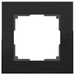 Рамка на 1 пост Werkel W0011708 черный алюминий (WL11-Frame-01)