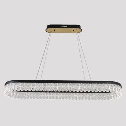 Светильник потолочный Linvel MS 1130 Финлей 84W Чёрный 3000-6000К 5292Lm диммируемый с ПДУ 1000x300x1200