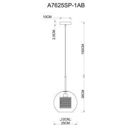 Подвесной светильник Arte Lamp A7630SP-1AB