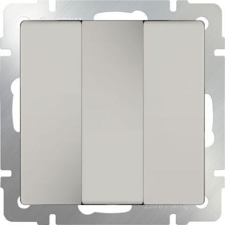 Выключатель 3-клавишный Werkel W1130003 слоновая кость (WL03-SW-3G-ivory)