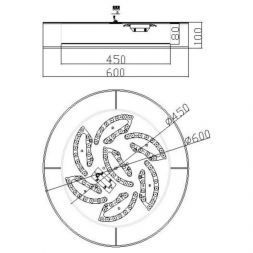 Потолочный светодиодный светильник Freya FR6005CL-L48G Zoticus