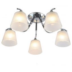 Люстра ЭкономСвет 13147/5CR+BK WT