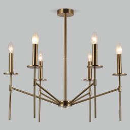 Потолочный светильник 60142/6 латунь Eurosvet (EUROSVET 60142/6 латунь)