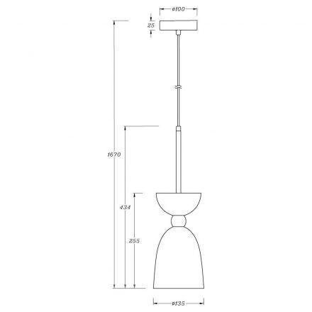Подвесной светильник Maytoni MOD113PL-01W Cloches