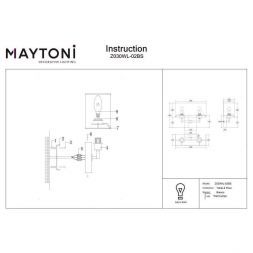 Бра Maytoni Z030WL-02BS Bianco