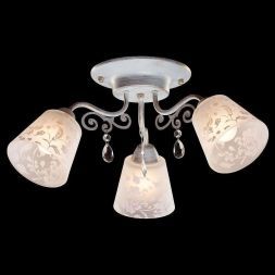 Люстра Linvel LV 10004/3 Фиалка Белое золото