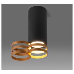 Накладной точечный светильник Elektrostandard DLN102 GU10 черный/золото