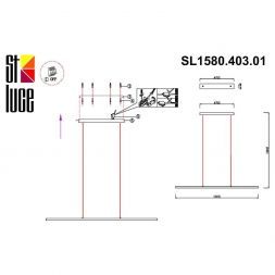 Светильник подвесной ST Luce SL1580.403.01 RALIO