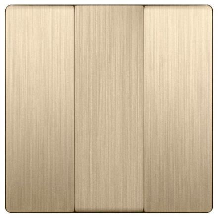 Клавиши для выключателя 3-клавишного Werkel W1139010 шампань рифленый (WL10-SW-3G-CP)