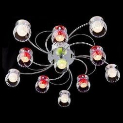 Люстра Eurosvet 0185/11 хром/бело-синий