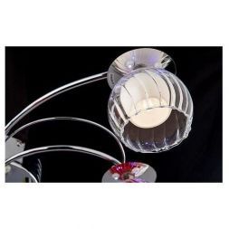 Люстра Eurosvet 0185/11 хром/бело-синий