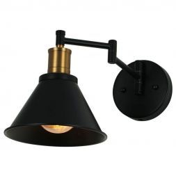 Бра Linvel LB 9455/1 Коди Чёрный/бронза Е27 60W 300х180х190