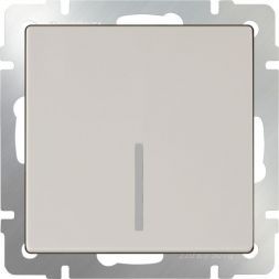 Выключатель 1-клавишный с подсветкой Werkel W1110103 слоновая кость (WL03-SW-1G-LED-ivory)