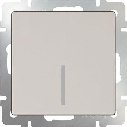 Выключатель 1-клавишный с подсветкой Werkel W1110103 слоновая кость (WL03-SW-1G-LED-ivory)