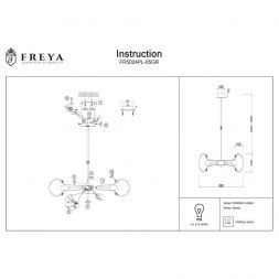 Подвесная люстра Freya Seona FR5024PL-05GR